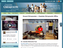 Tablet Screenshot of cassistachiropractic.com